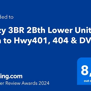  Holiday home Cozy 3br 2bth Lower Unit, A Min To Hwy401, 404 & Dvp